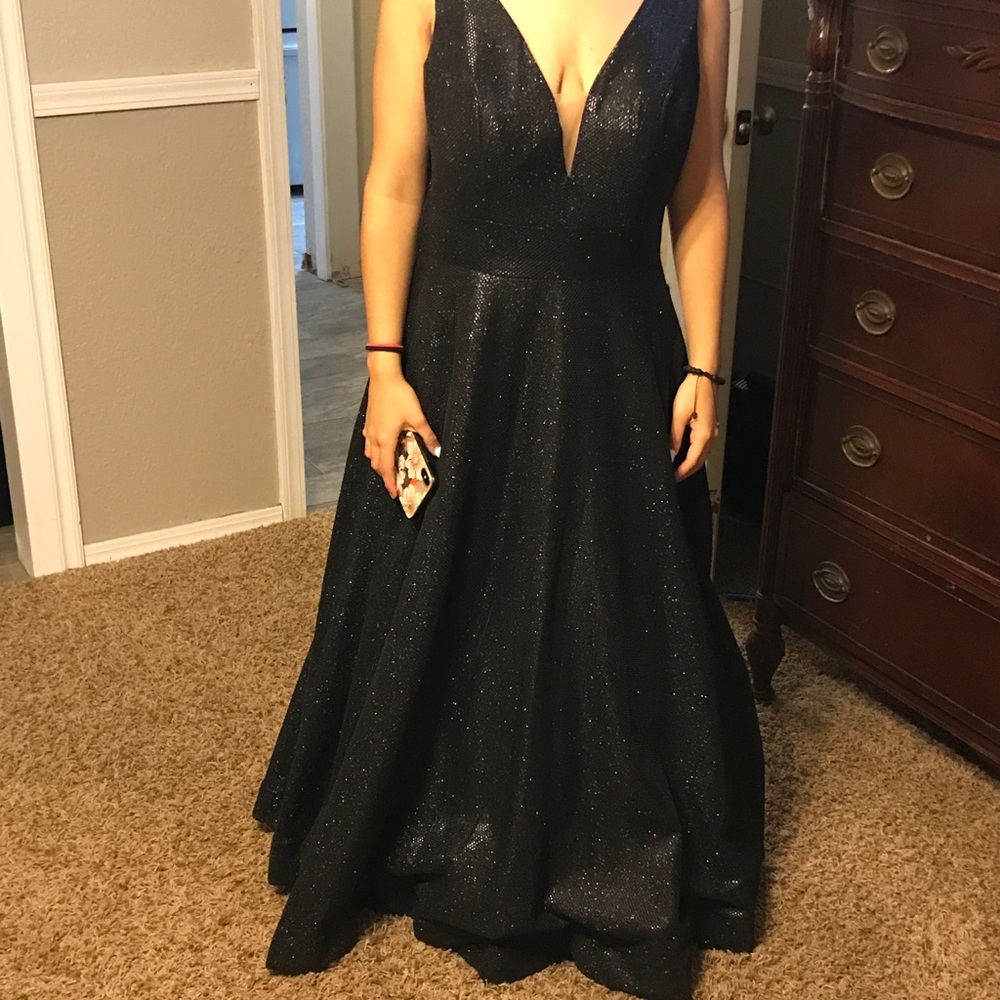 Beautiful black prom dress